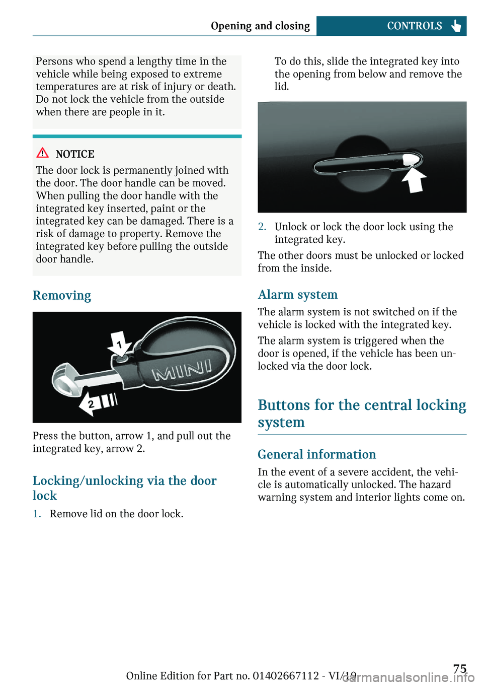 MINI COOPER 2020  Owners Manual �\�