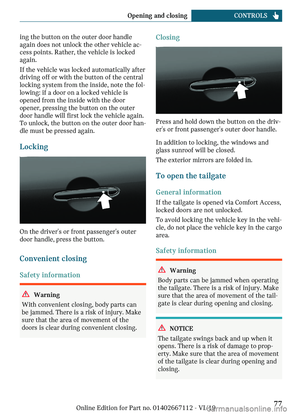 MINI COOPER 2020  Owners Manual �