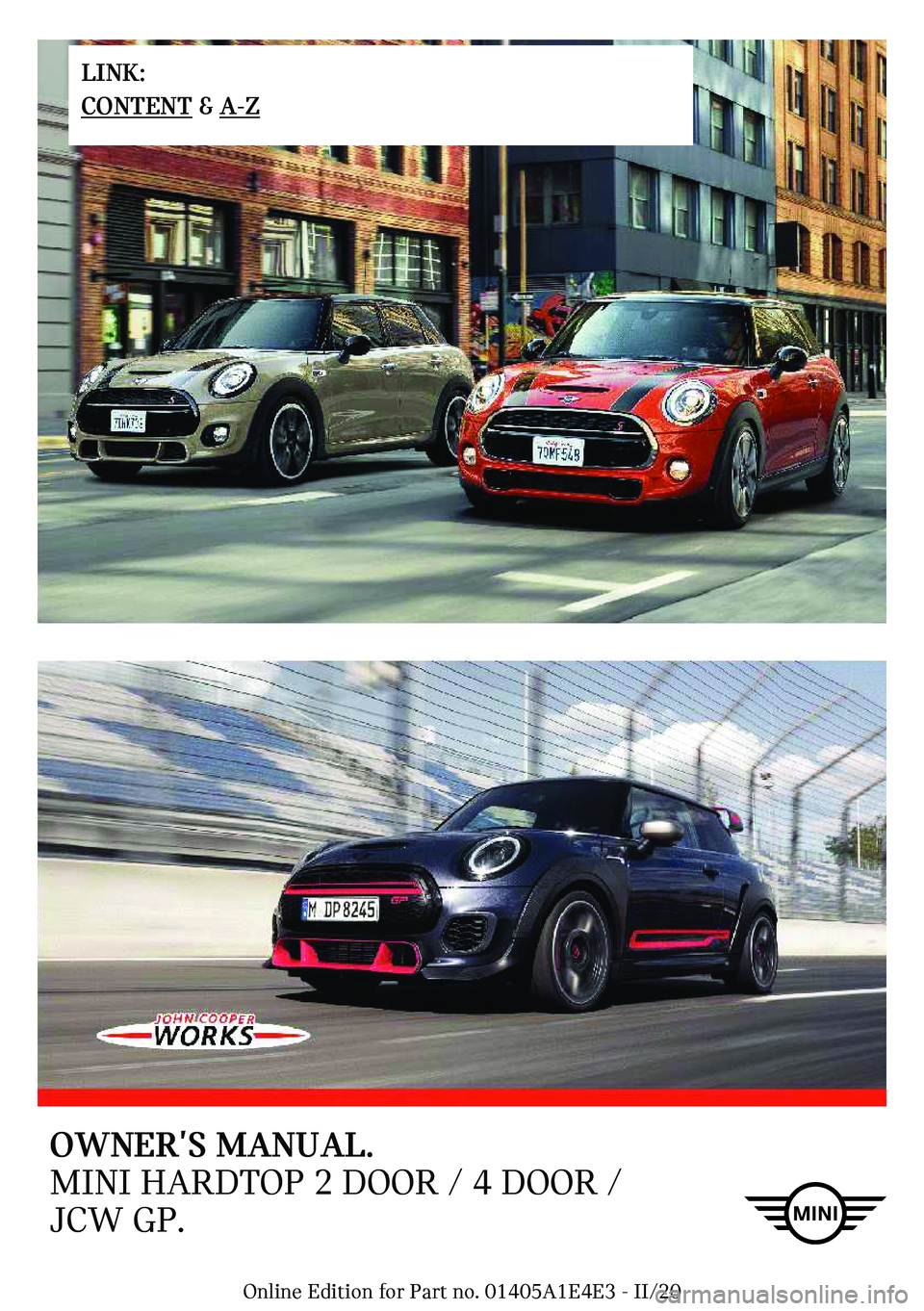 MINI COOPER 2021  Owners Manual �O�W�N��`