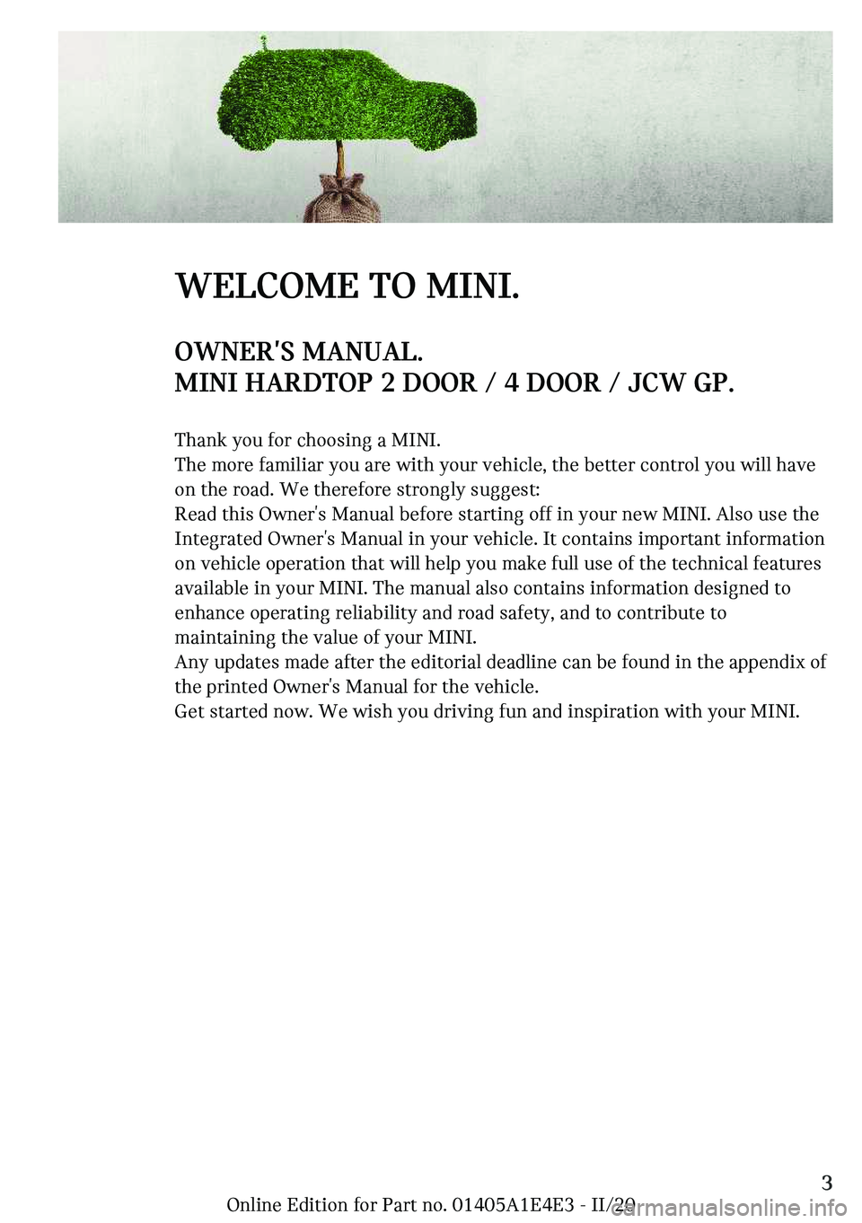 MINI COOPER 2021  Owners Manual �W��A�C�O�M���m�O��M�-�N�-c�O�W�N��`