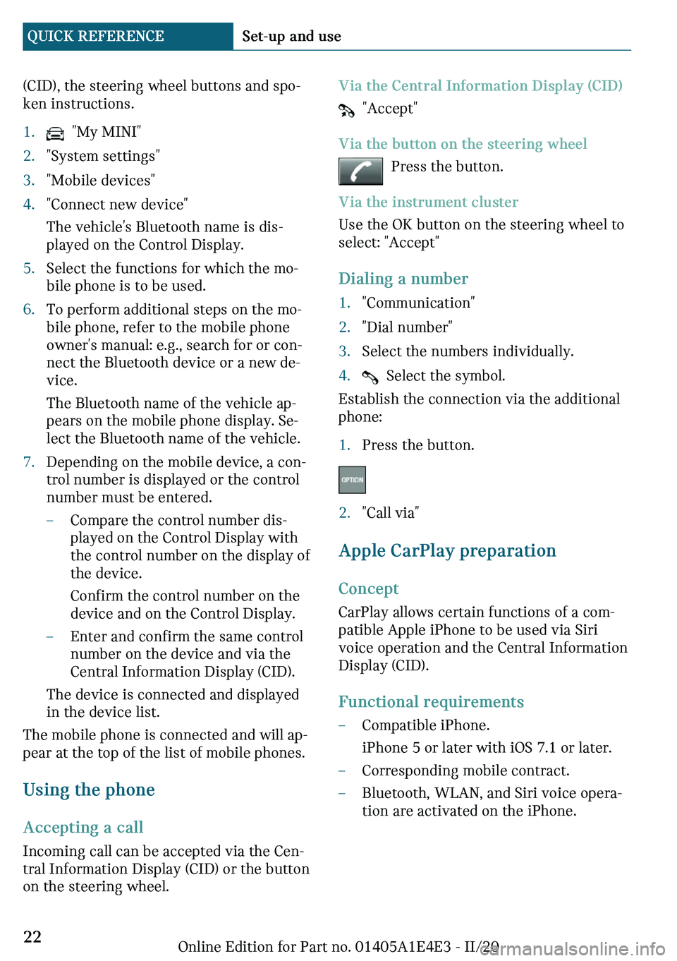 MINI COOPER 2021  Owners Manual 