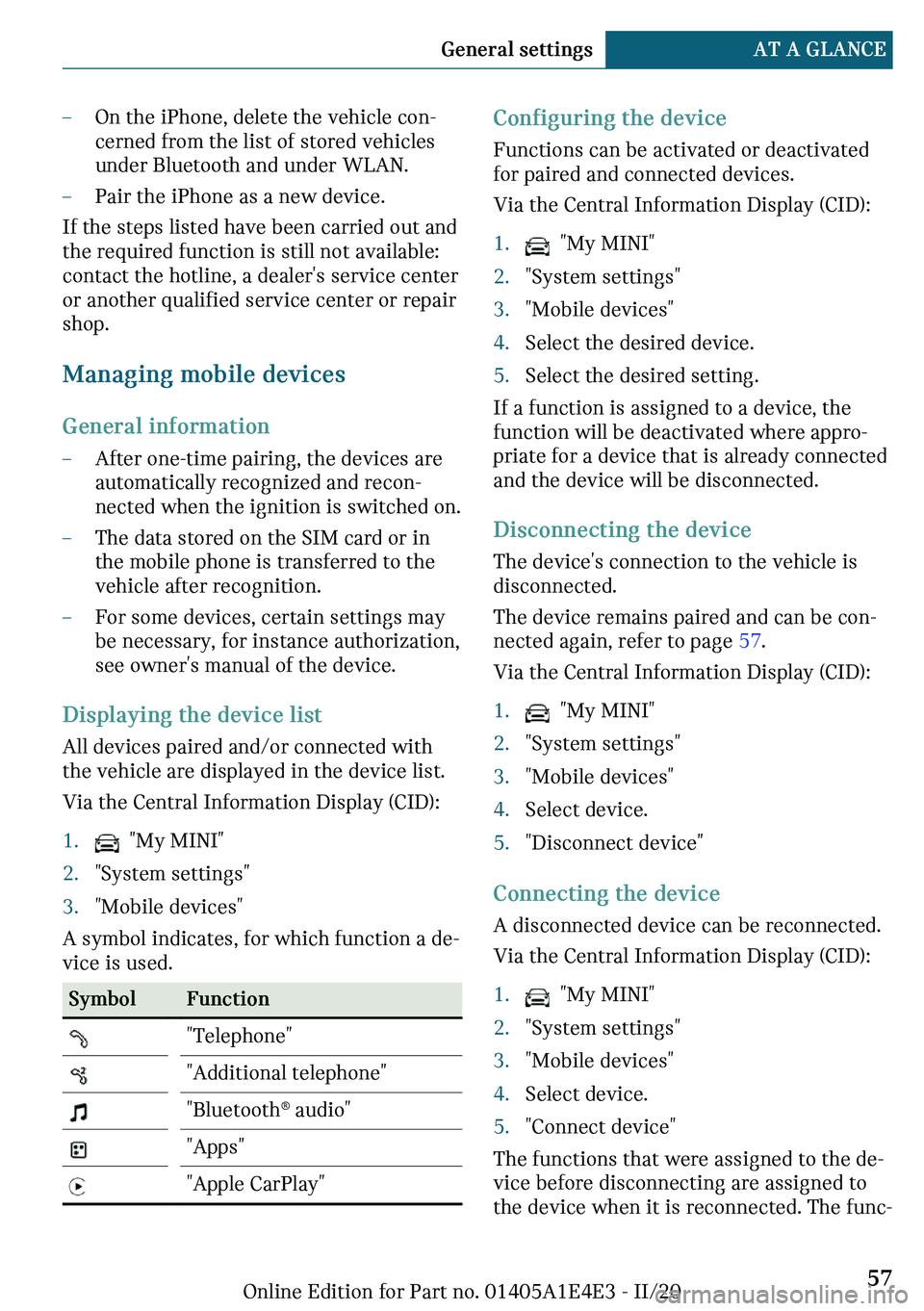 MINI COOPER 2021  Owners Manual 