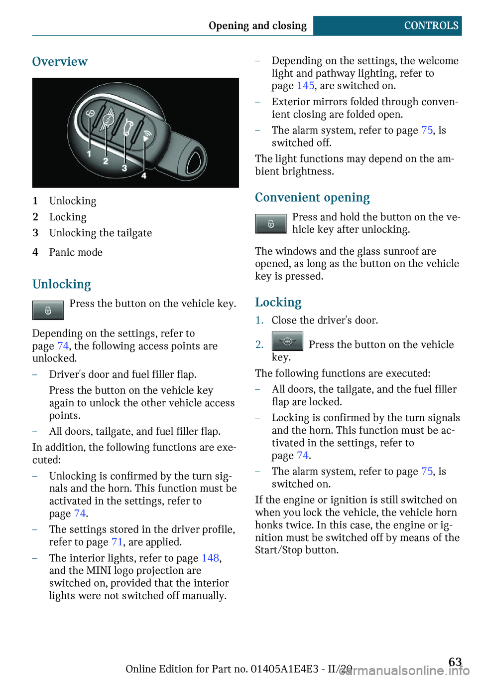 MINI COOPER 2021  Owners Manual �O	�
