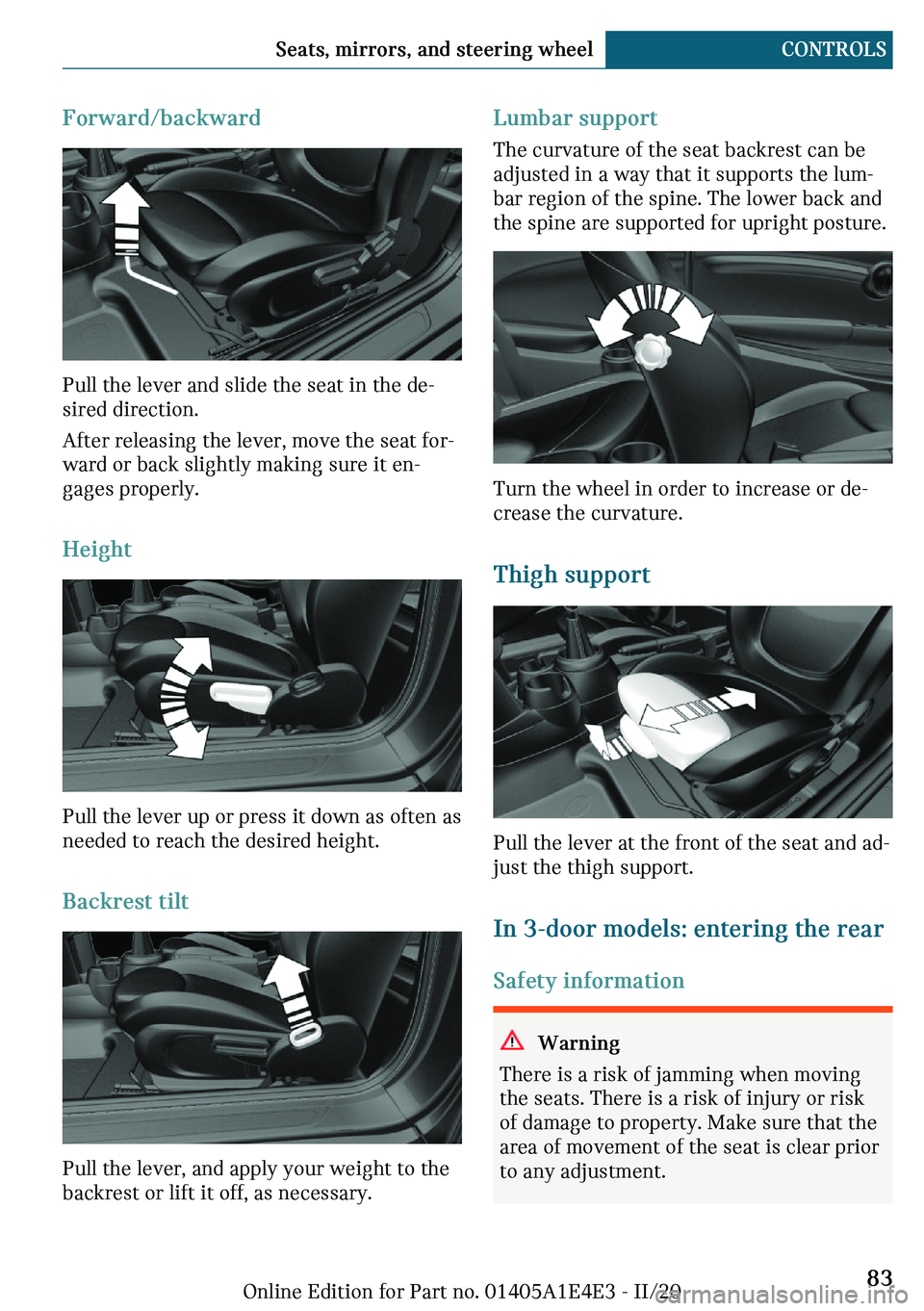 MINI COOPER 2021  Owners Manual �F�