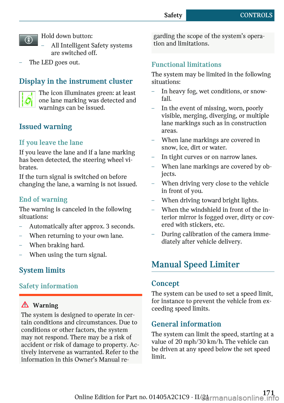 MINI COOPER 2022  Owners Manual �*�