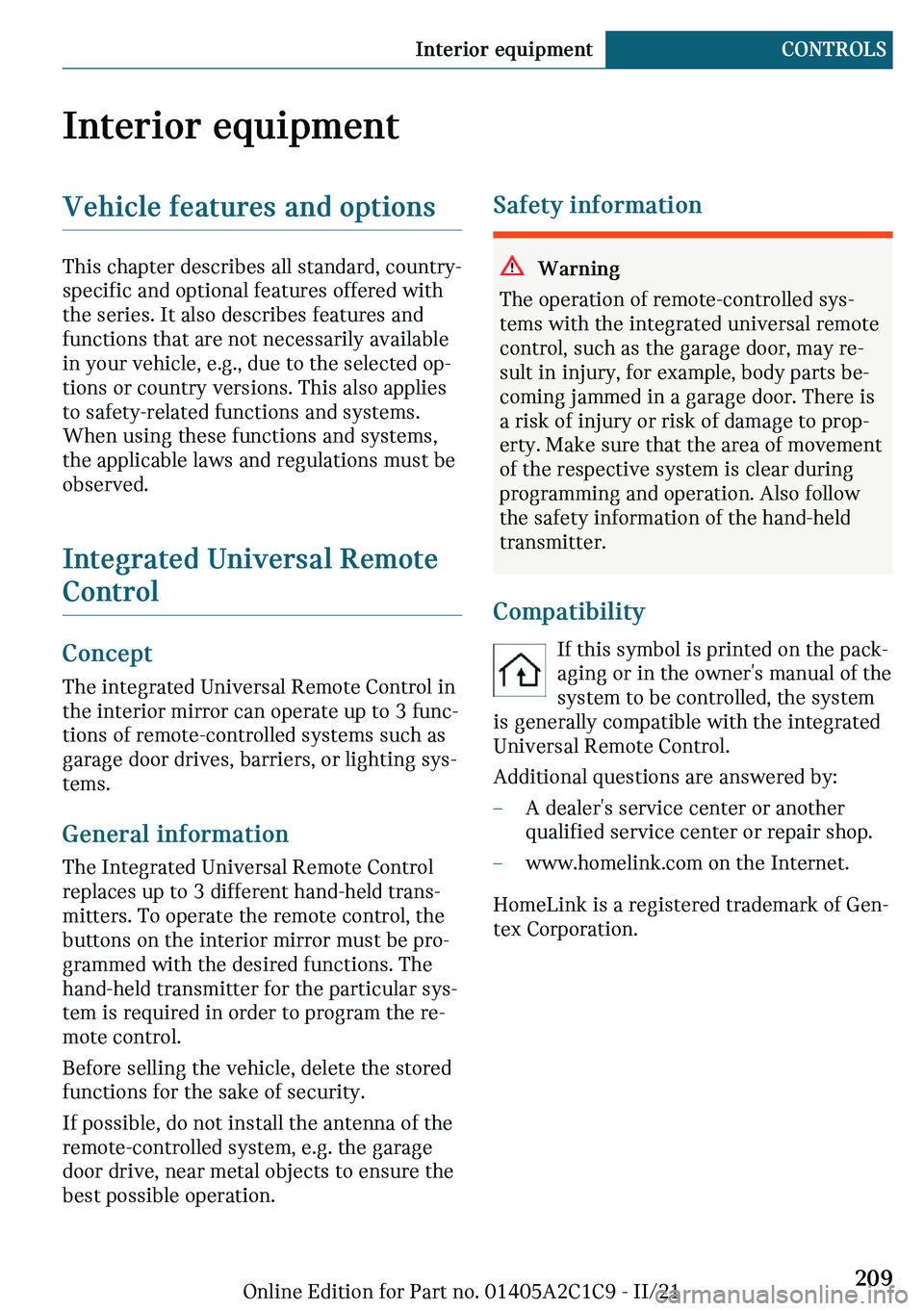 MINI COOPER 2022  Owners Manual �-�n�