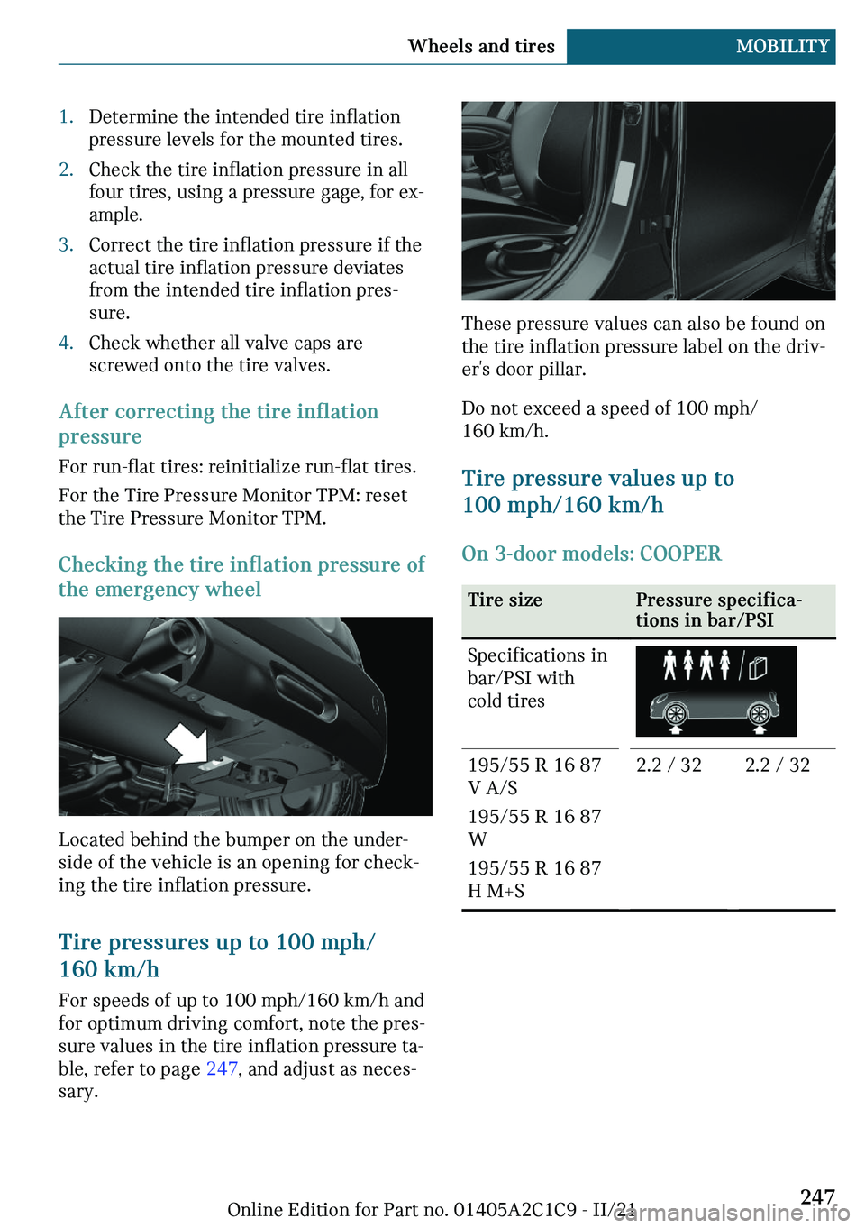 MINI COOPER 2022  Owners Manual c��