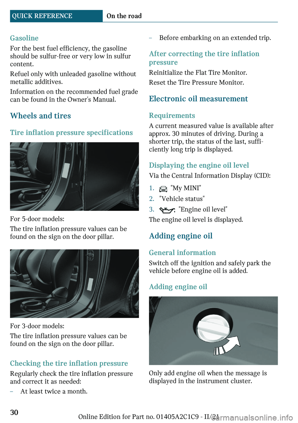 MINI COOPER 2022  Owners Manual �G�