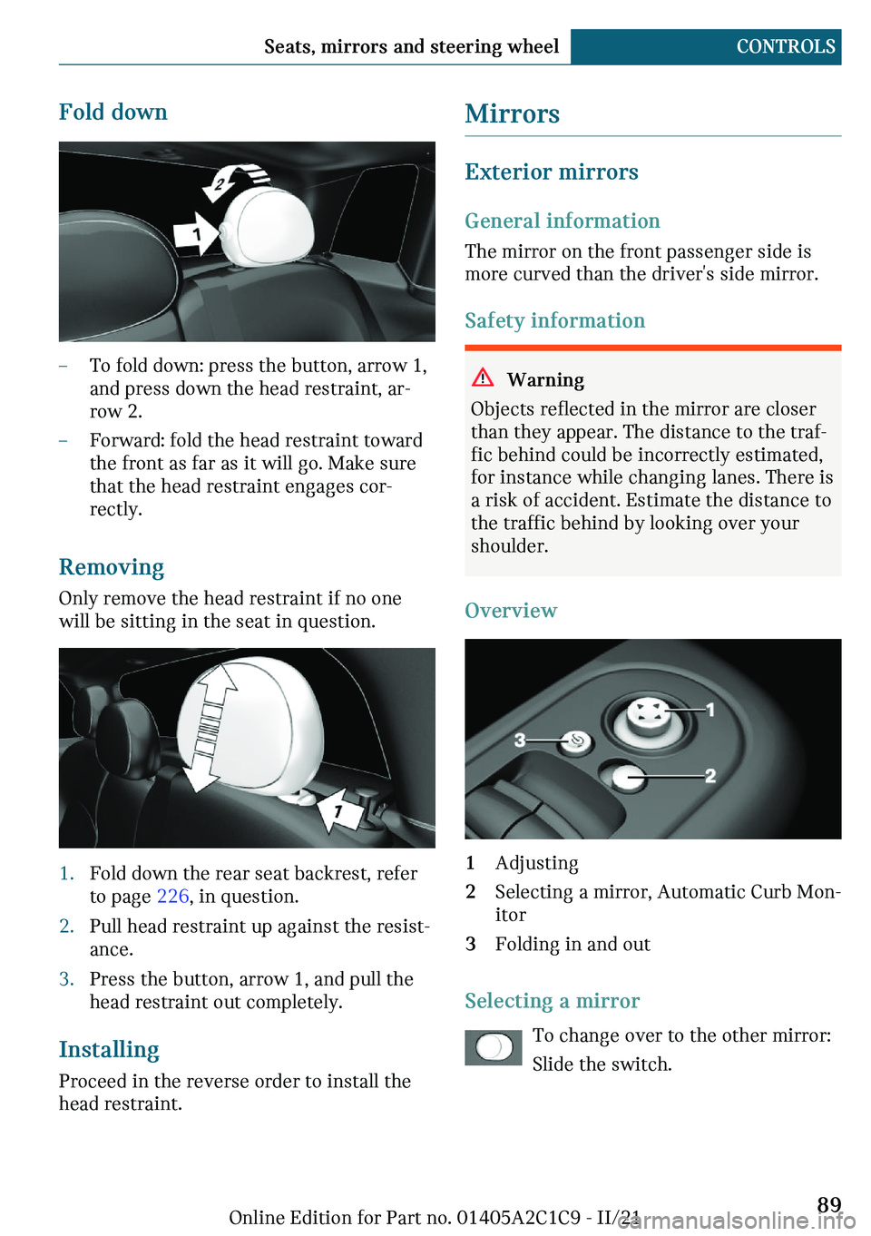 MINI COOPER 2022  Owners Manual �F�