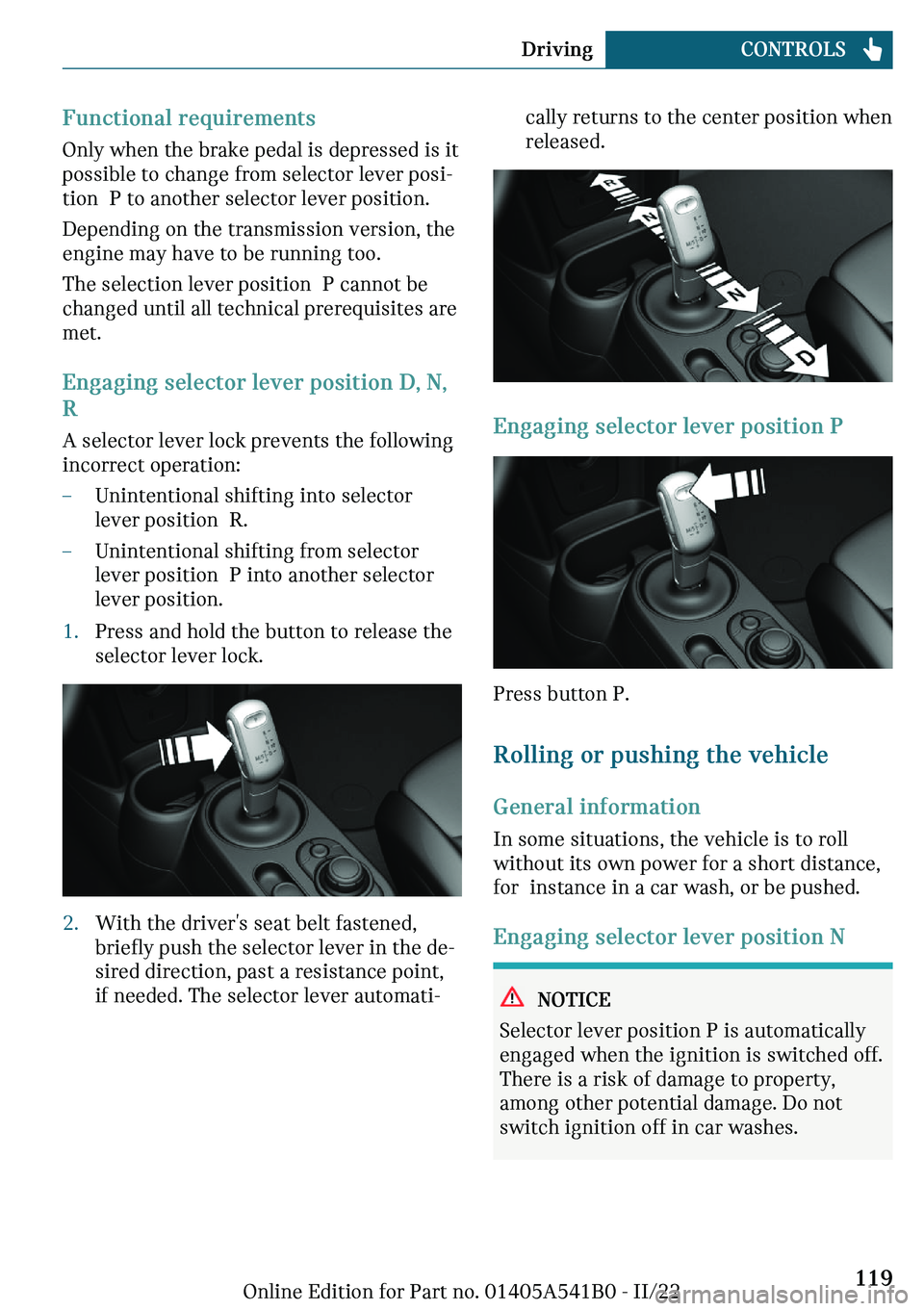 MINI COOPER 2023  Owners Manual �F�