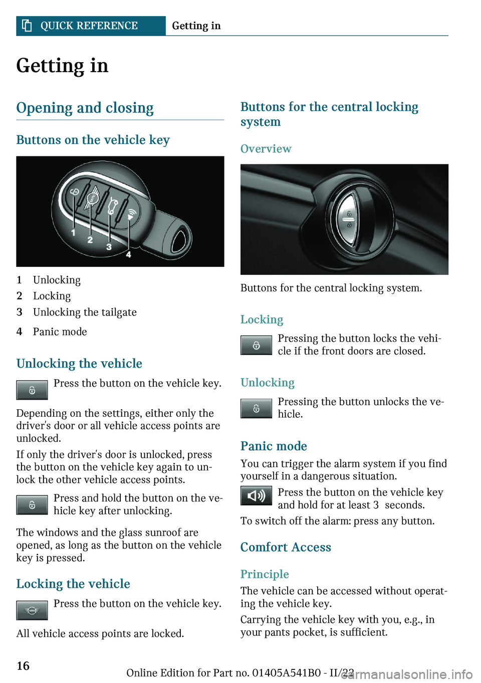 MINI COOPER 2023  Owners Manual �G�