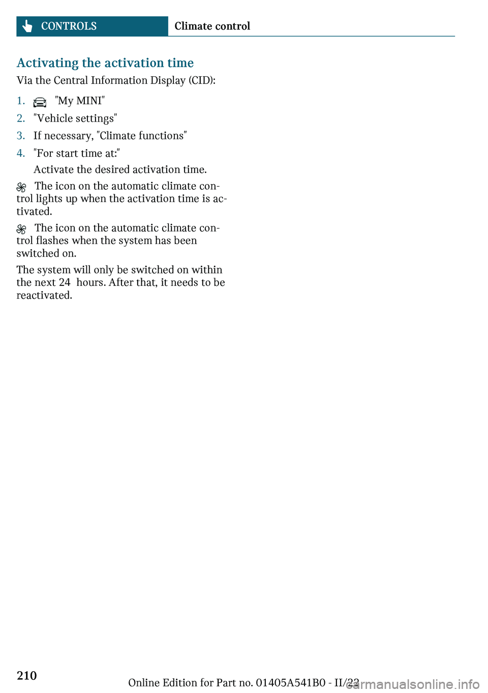 MINI COOPER 2023  Owners Manual ��c�