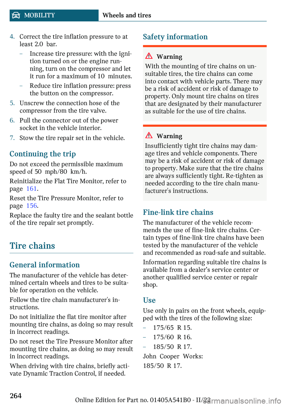 MINI COOPER 2023  Owners Manual c�C�