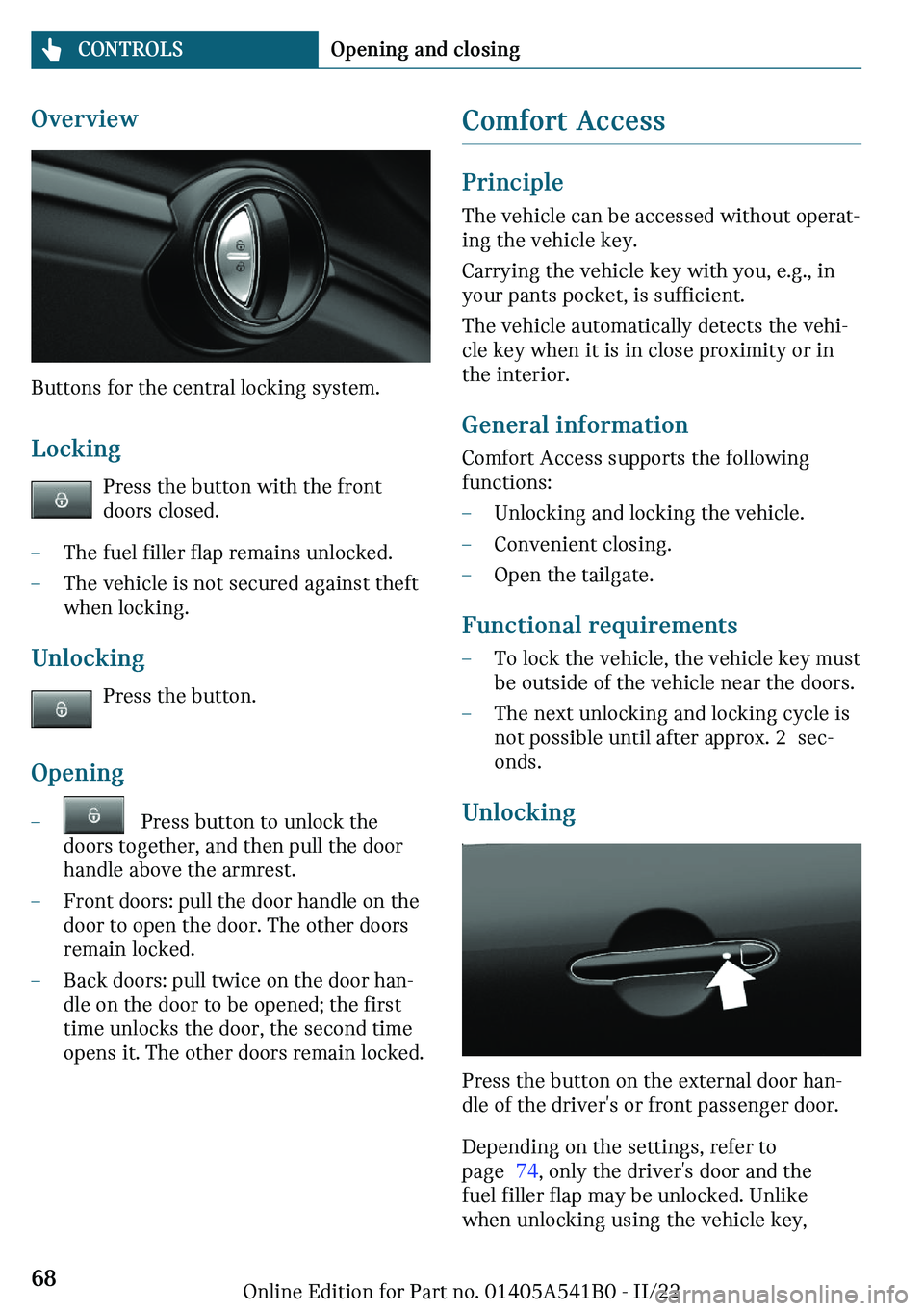 MINI COOPER 2023  Owners Manual �O	�