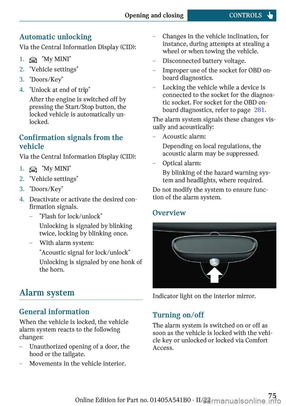MINI COOPER 2023  Owners Manual ��