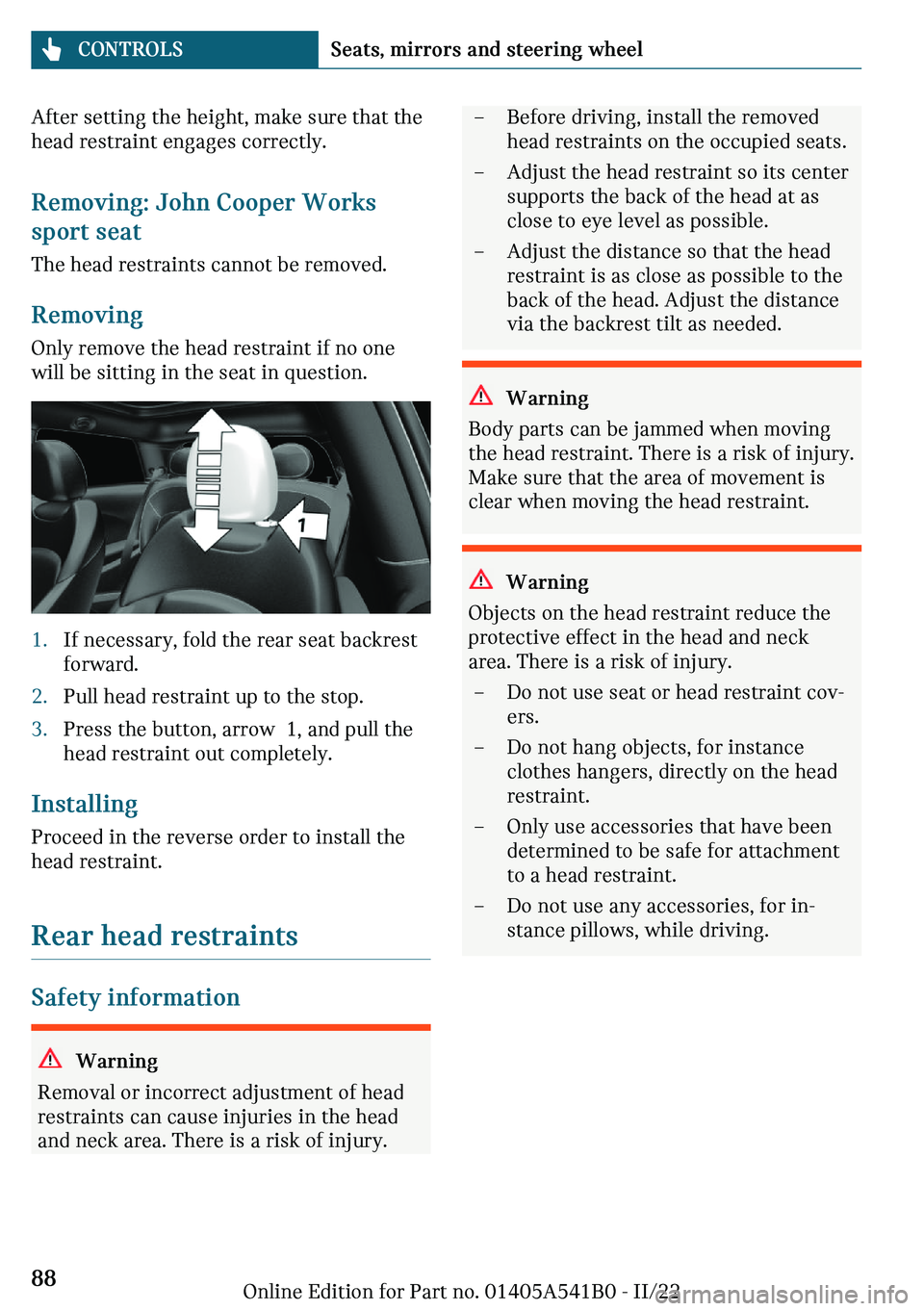 MINI COOPER 2023  Owners Manual ��f�
