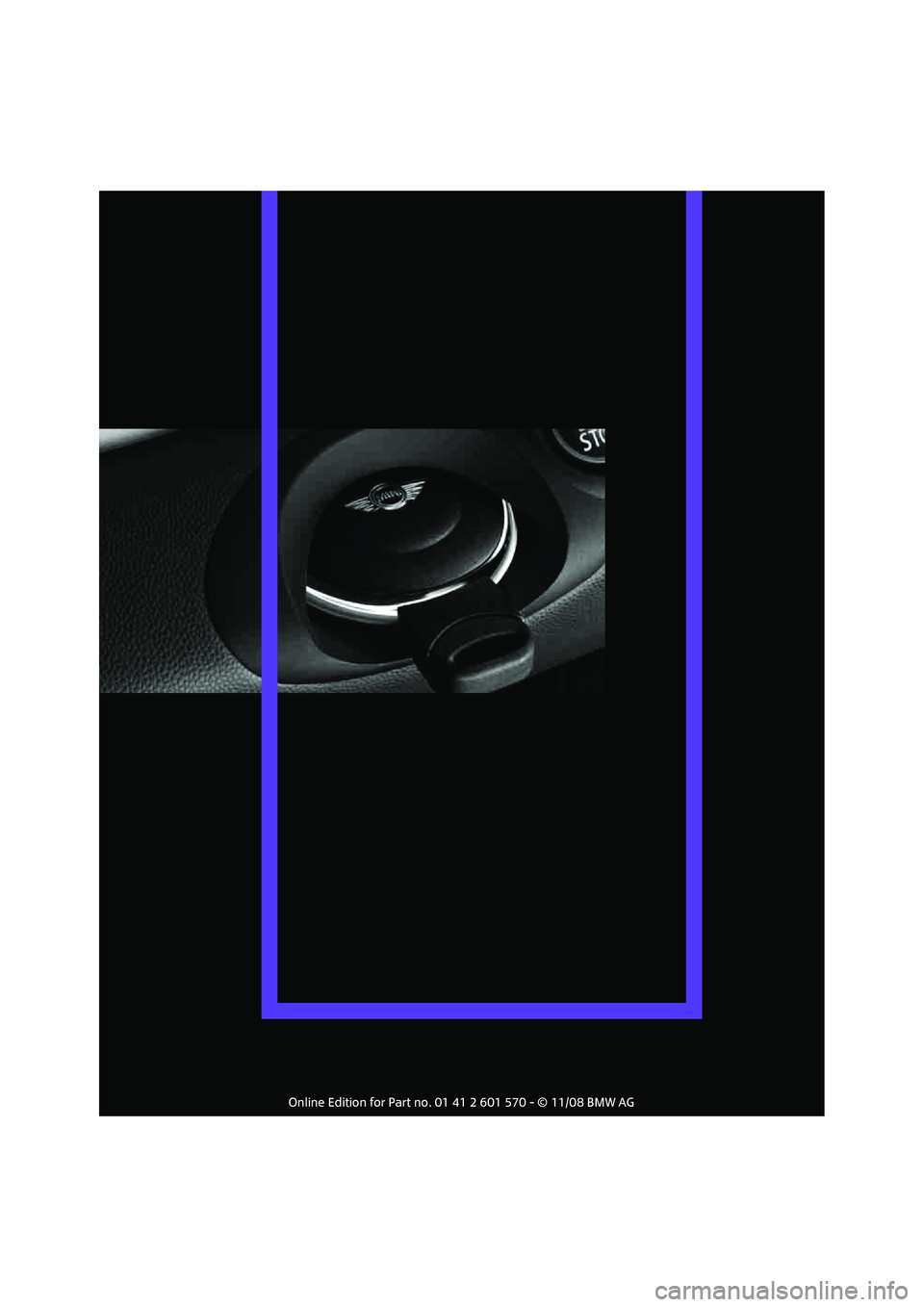 MINI COOPER CONVERTIBLE 2009  Owners Manual 