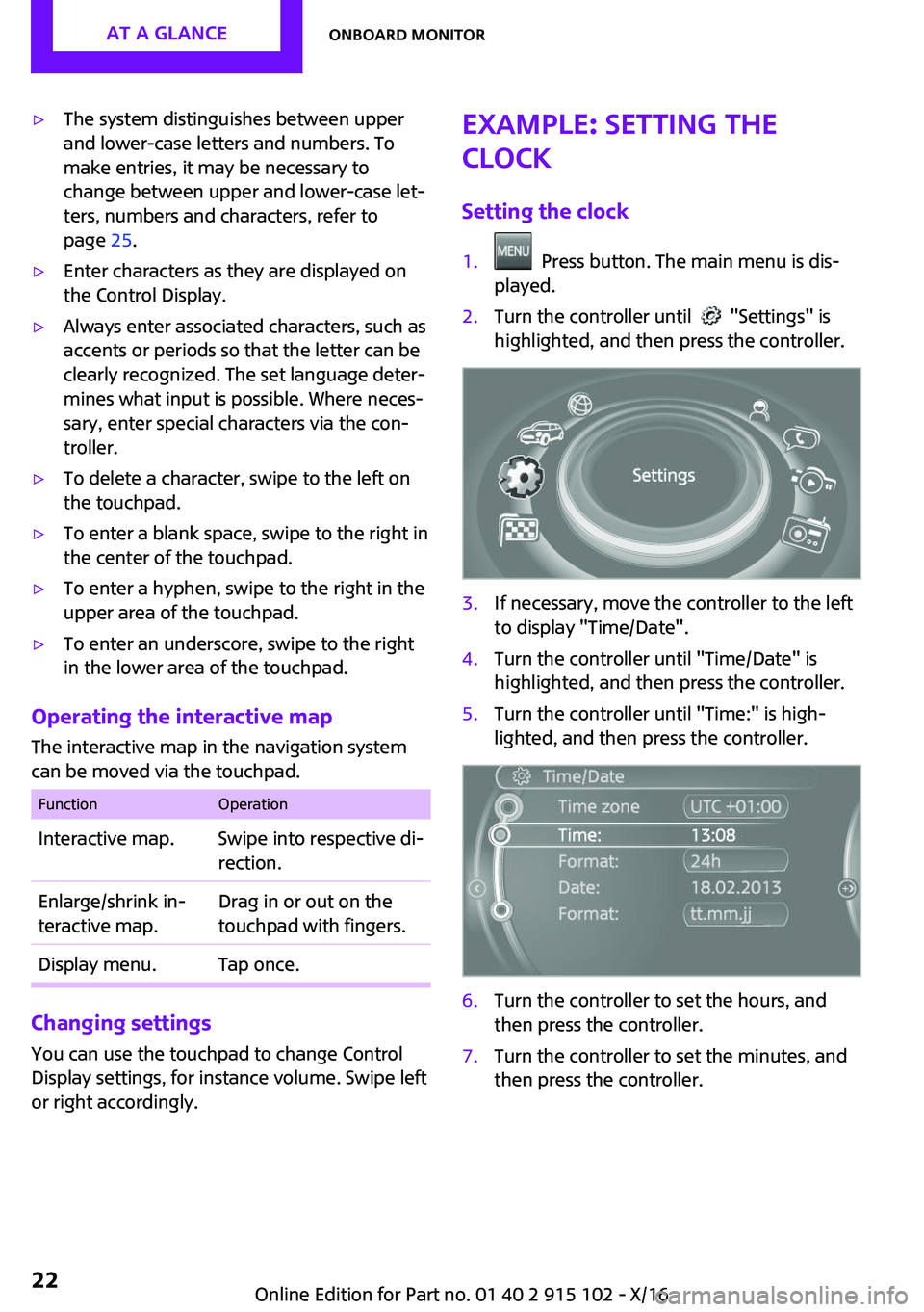 MINI COOPER CONVERTIBLE 2017  Owners Manual '