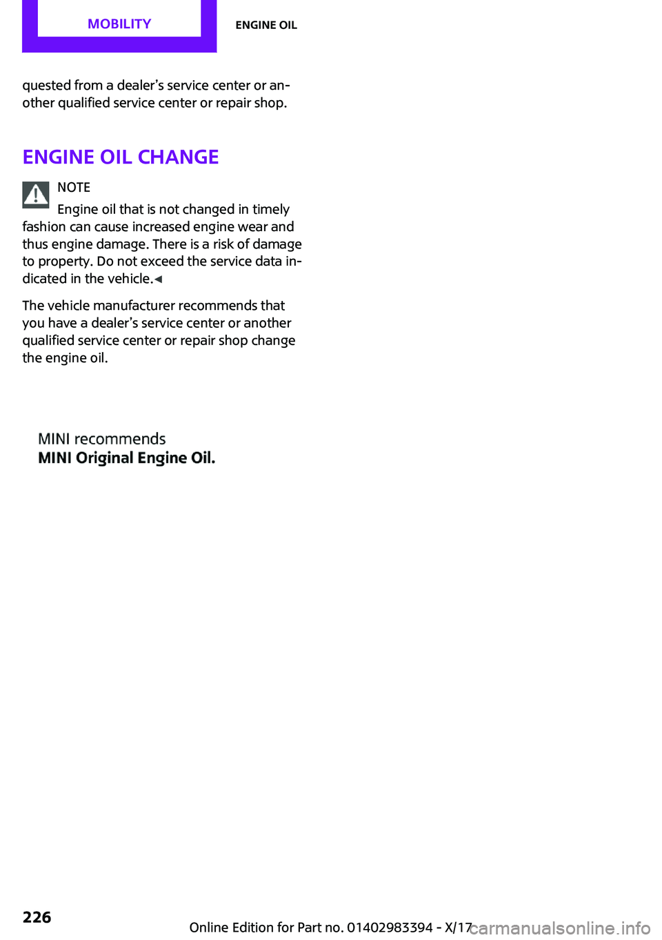 MINI COOPER CONVERTIBLE 2018  Owners Manual �q�u�e�s�t�e�d� �f�r�o�m� �a� �d�e�a�l�e�r