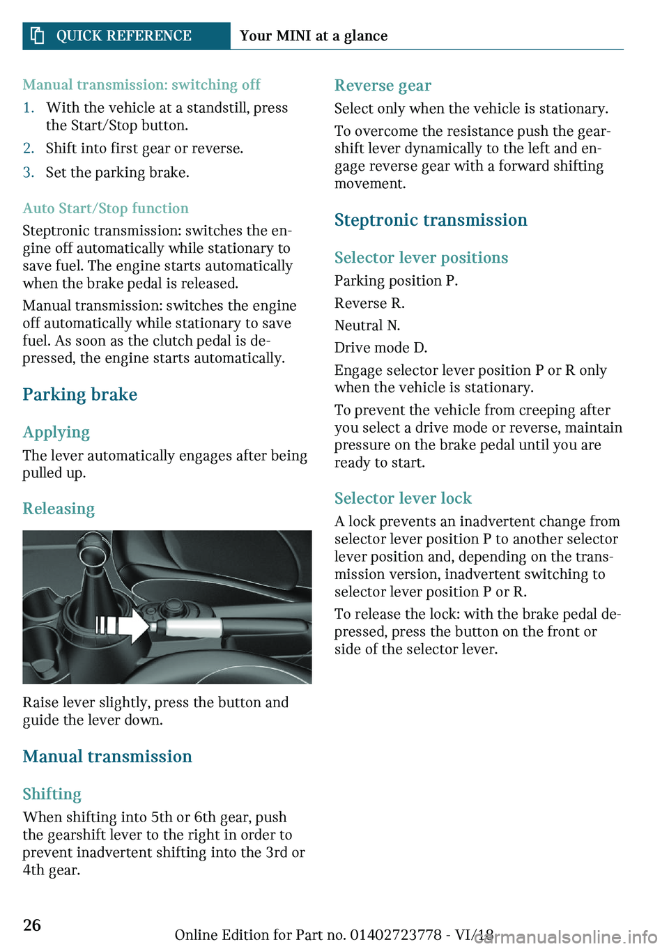 MINI COOPER CONVERTIBLE 2019  Owners Manual �M�