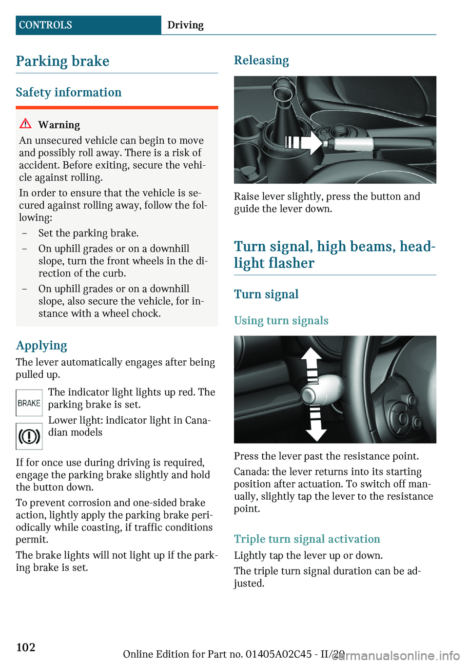 MINI COOPER CONVERTIBLE 2021  Owners Manual �\�