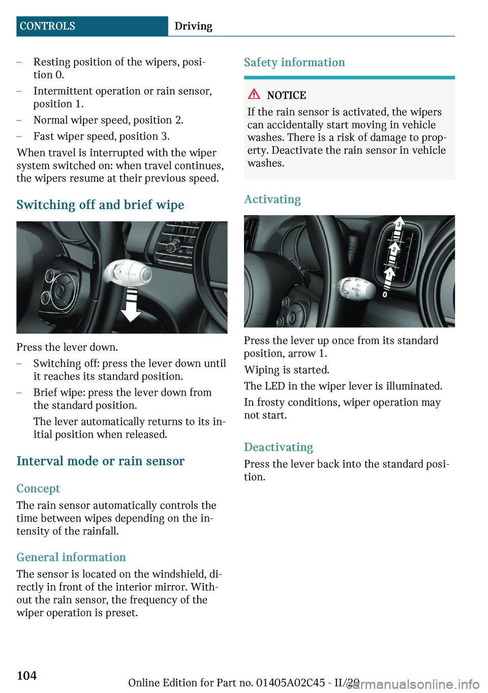 MINI COOPER CONVERTIBLE 2021  Owners Manual 