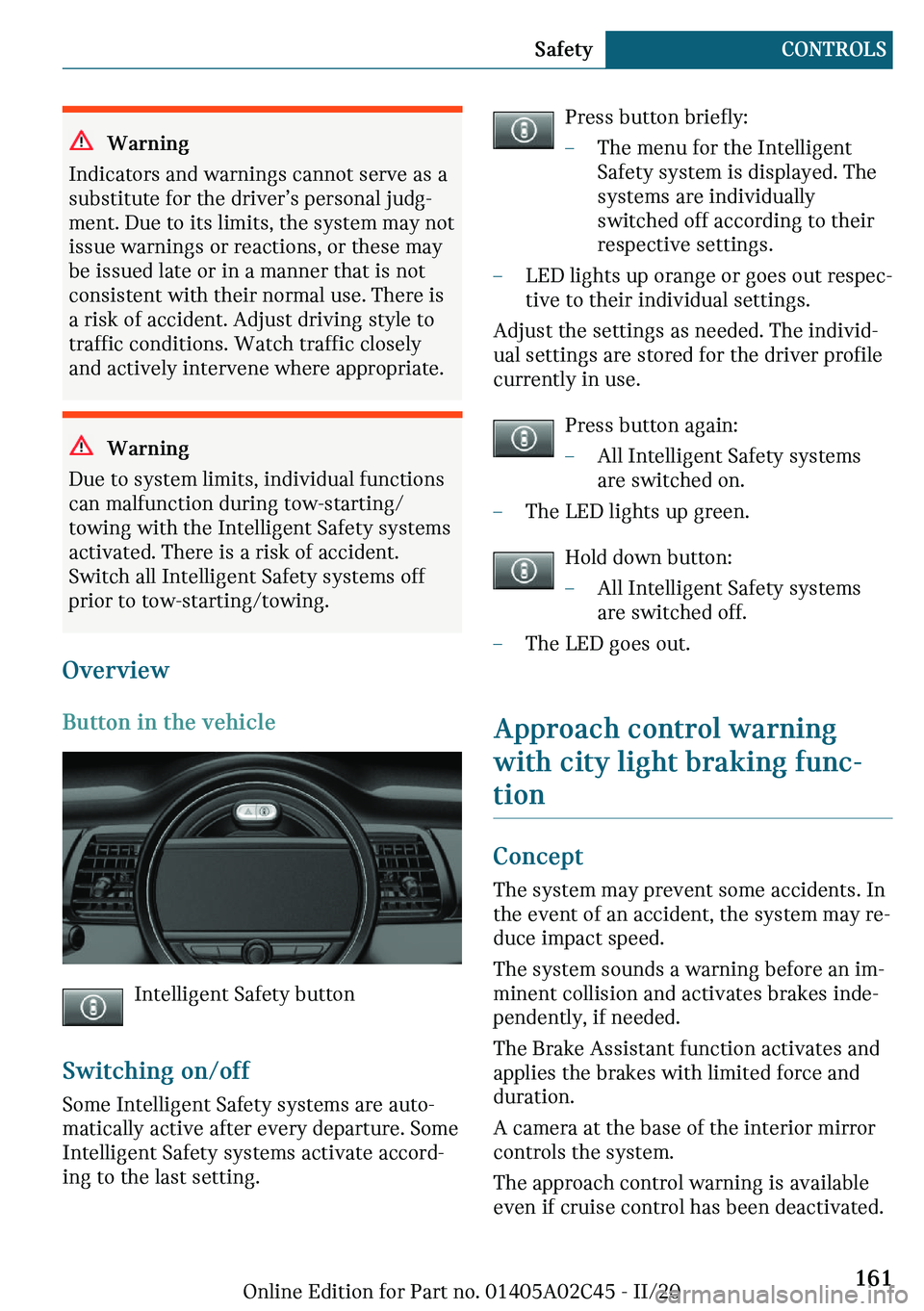 MINI COOPER CONVERTIBLE 2021  Owners Manual �W�