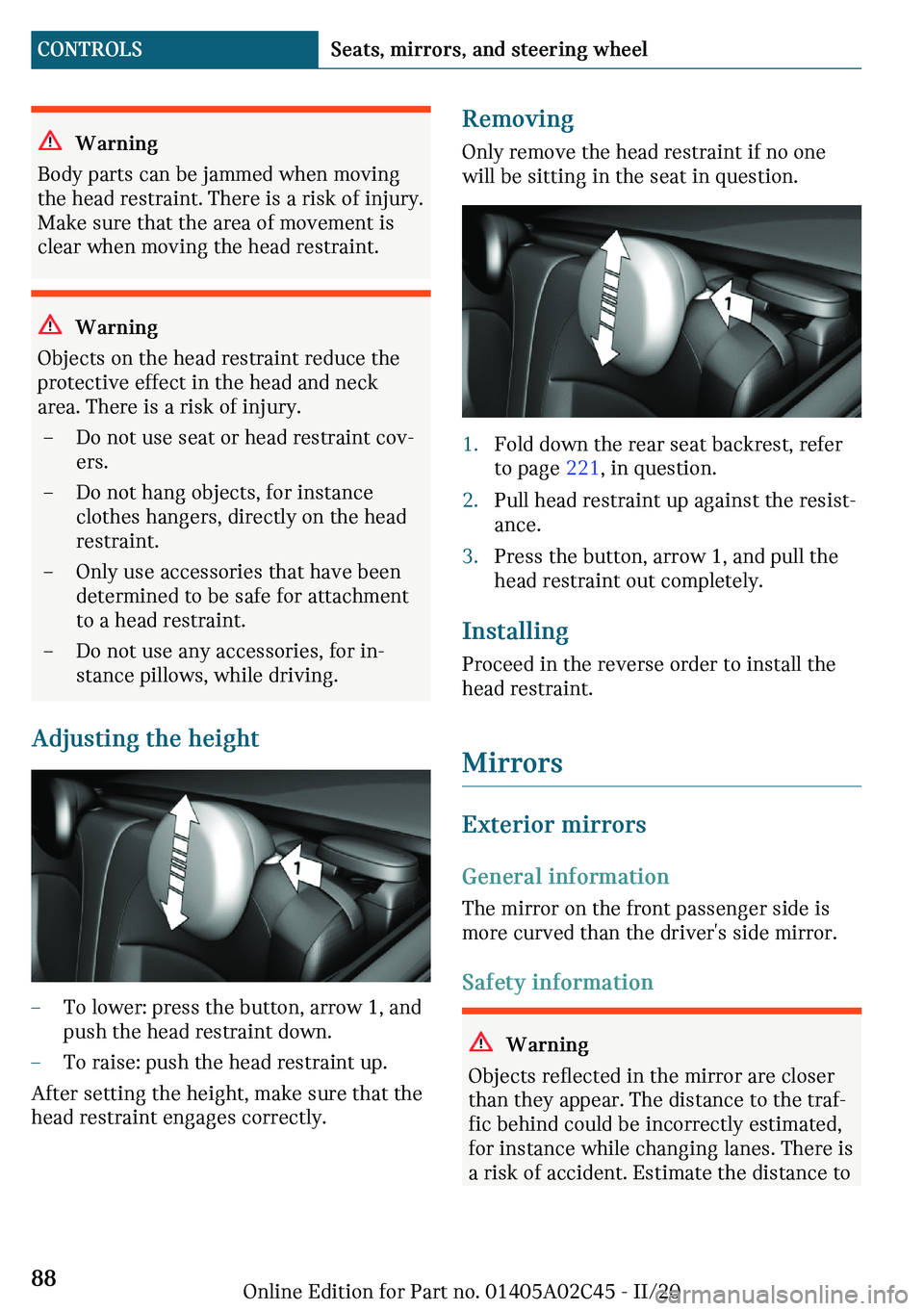 MINI COOPER CONVERTIBLE 2021  Owners Manual �W�