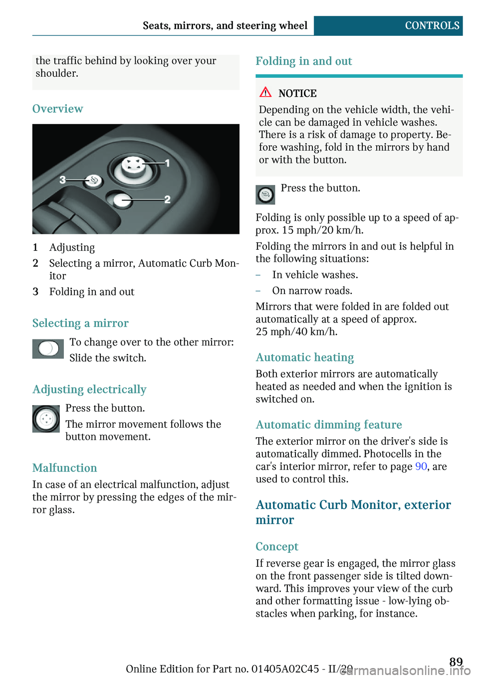 MINI COOPER CONVERTIBLE 2021  Owners Manual �