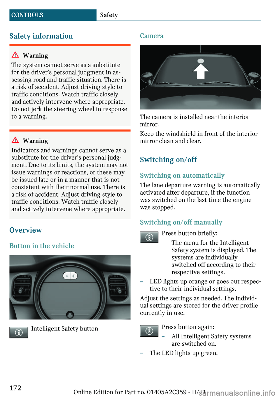 MINI COOPER CONVERTIBLE 2022  Owners Manual �d�