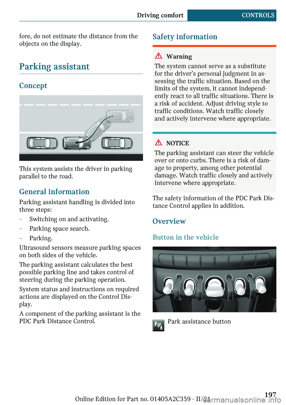 MINI COOPER CONVERTIBLE 2022  Owners Manual �f�