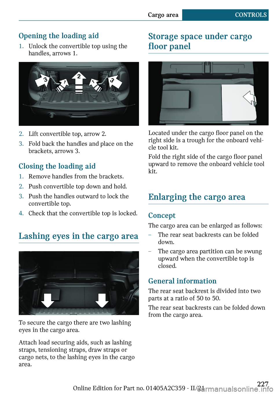 MINI COOPER CONVERTIBLE 2022  Owners Manual �O�