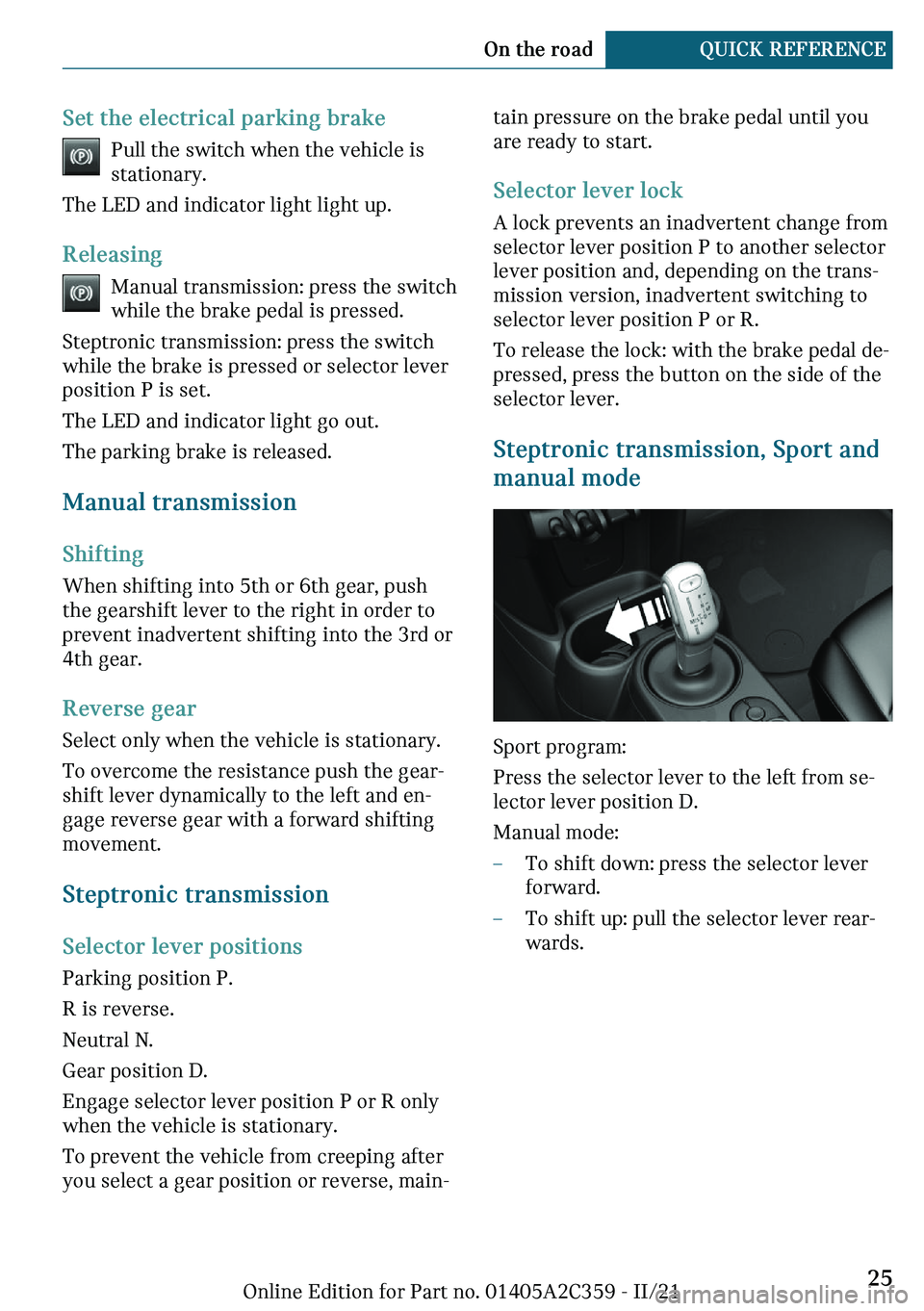 MINI COOPER CONVERTIBLE 2022  Owners Manual �d�