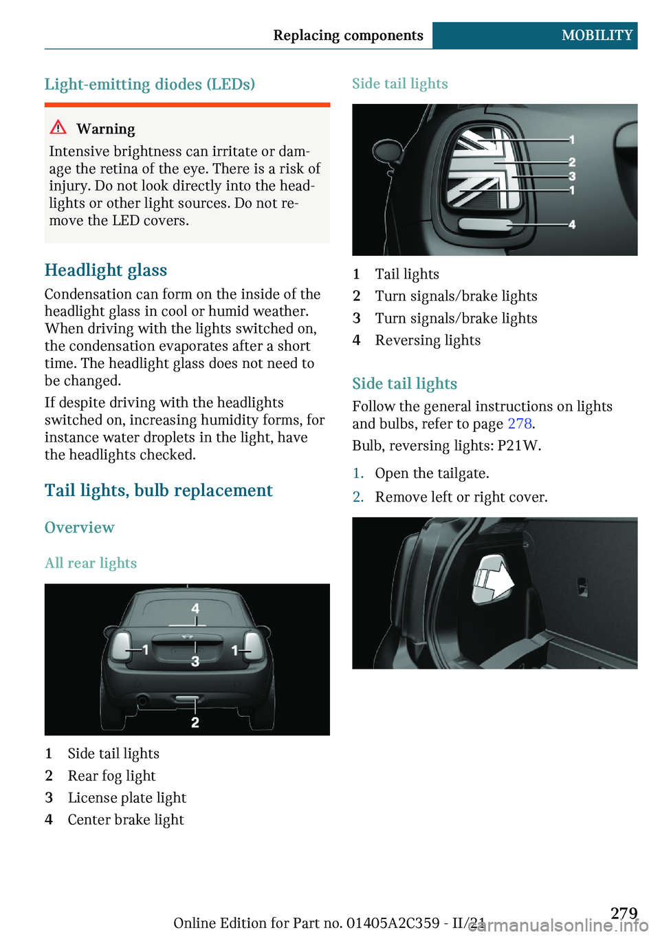 MINI COOPER CONVERTIBLE 2022  Owners Manual �A�