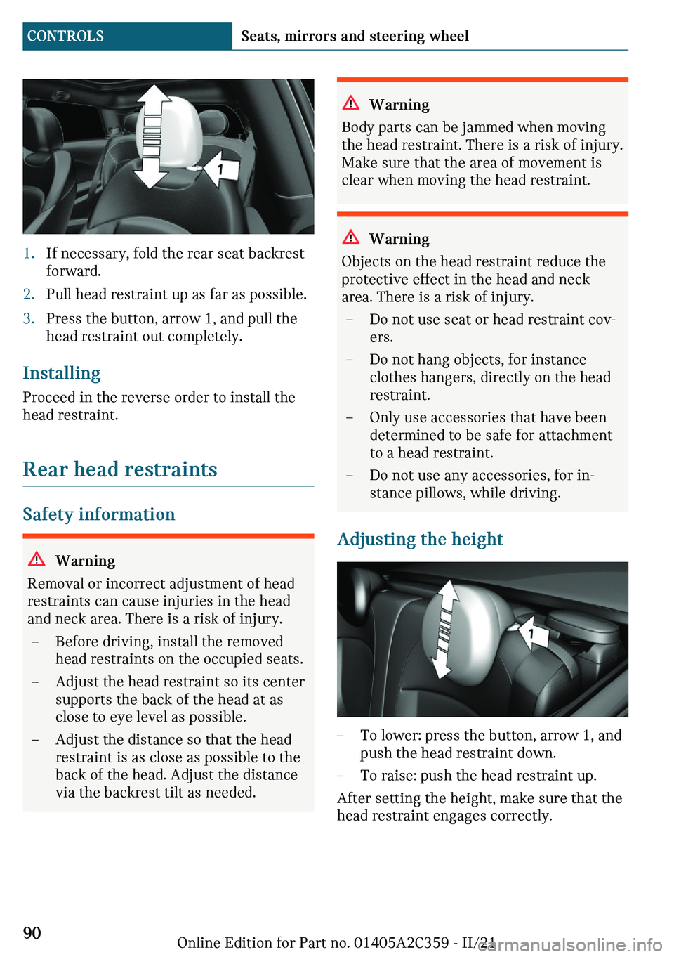 MINI COOPER CONVERTIBLE 2022  Owners Manual c�-�f��n�