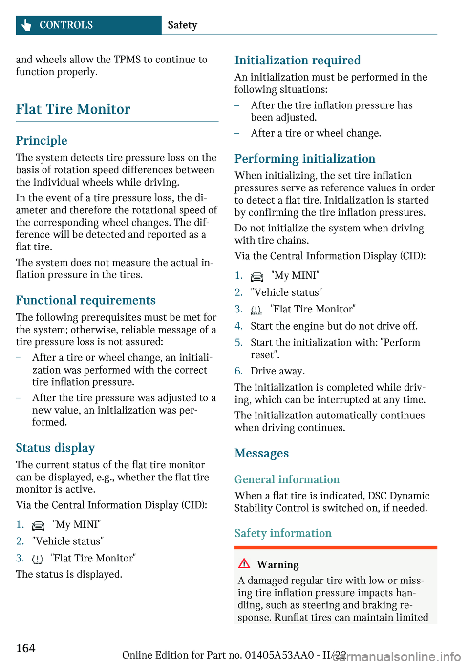 MINI COOPER CONVERTIBLE 2023  Owners Manual �