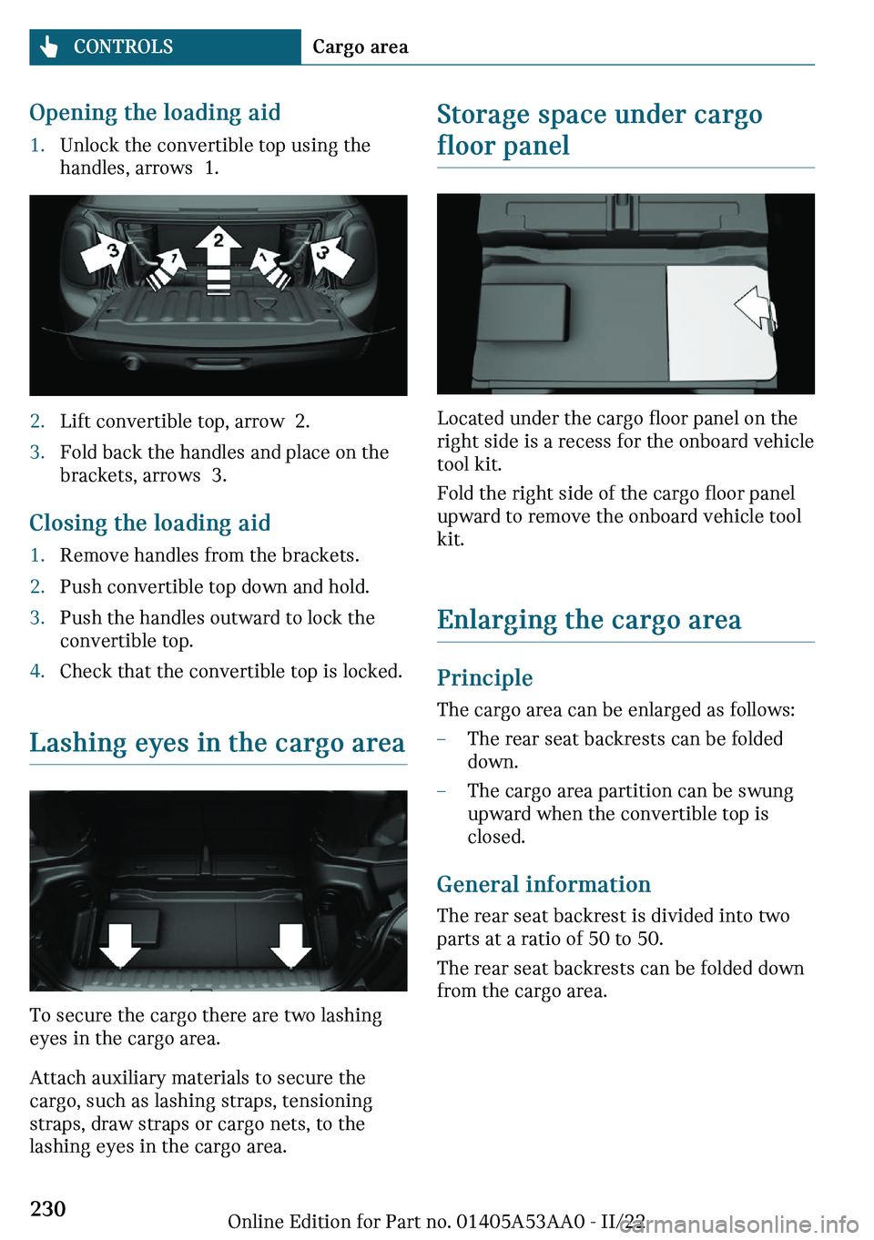MINI COOPER CONVERTIBLE 2023  Owners Manual �O�