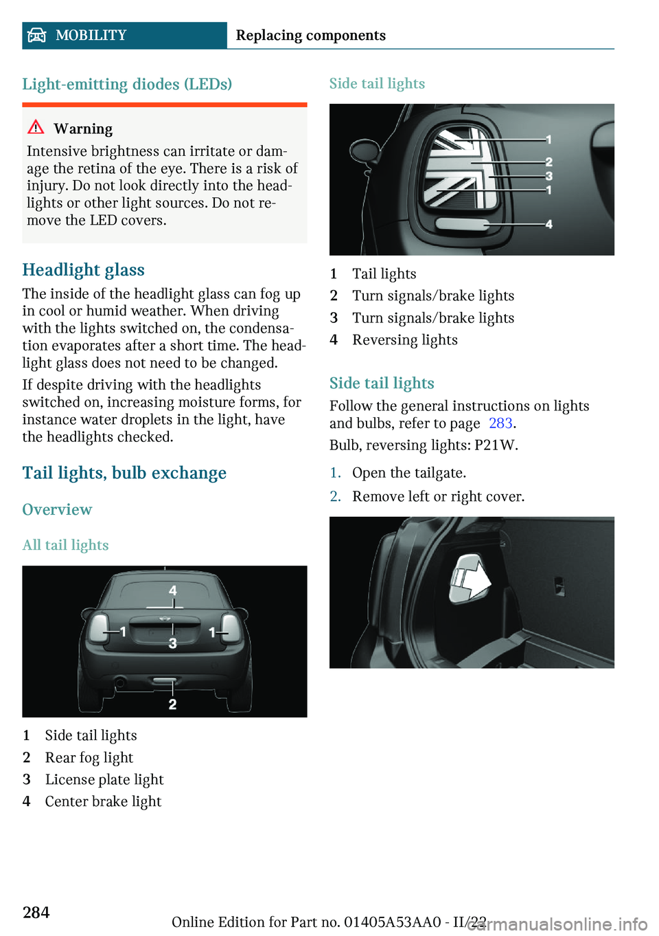 MINI COOPER CONVERTIBLE 2023  Owners Manual �A�