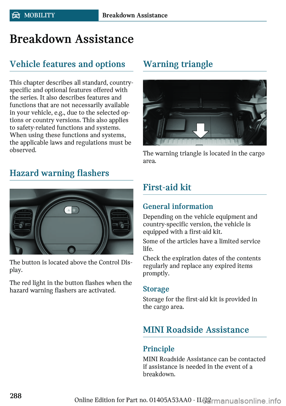 MINI COOPER CONVERTIBLE 2023  Owners Manual �B�r�