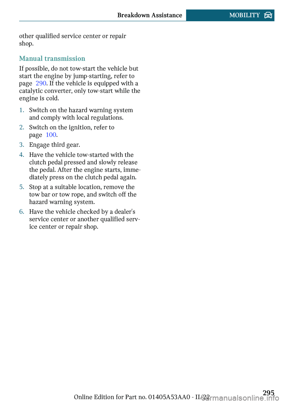 MINI COOPER CONVERTIBLE 2023  Owners Manual �
