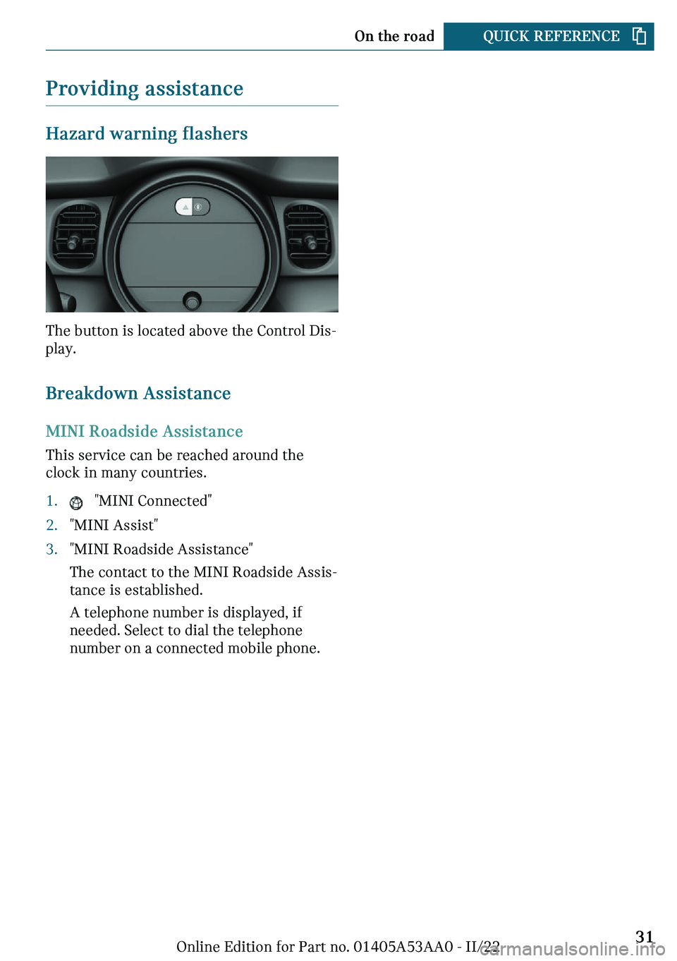 MINI COOPER CONVERTIBLE 2023  Owners Manual �\�r�