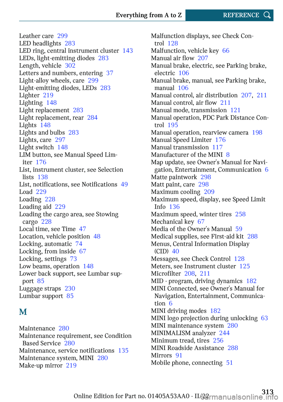 MINI COOPER CONVERTIBLE 2023  Owners Manual �A�
