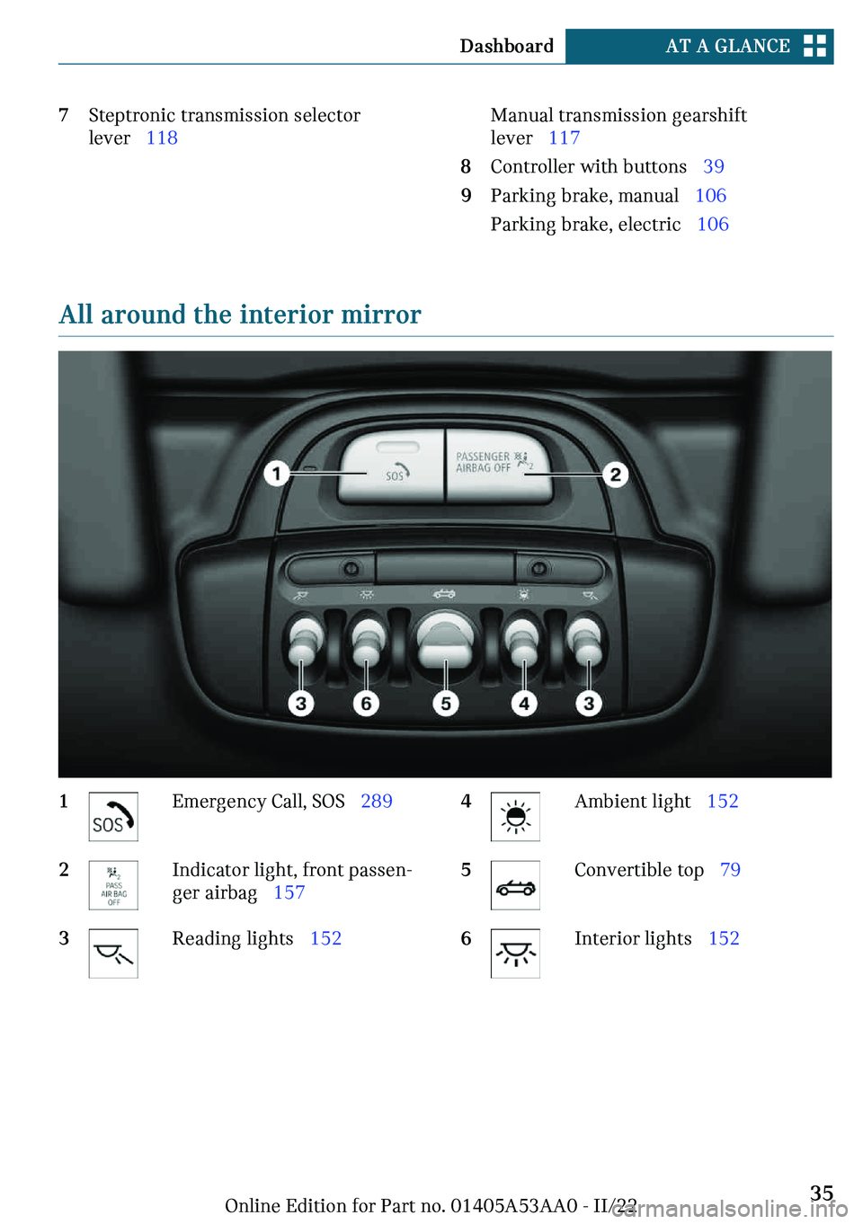 MINI COOPER CONVERTIBLE 2023  Owners Manual !�d�