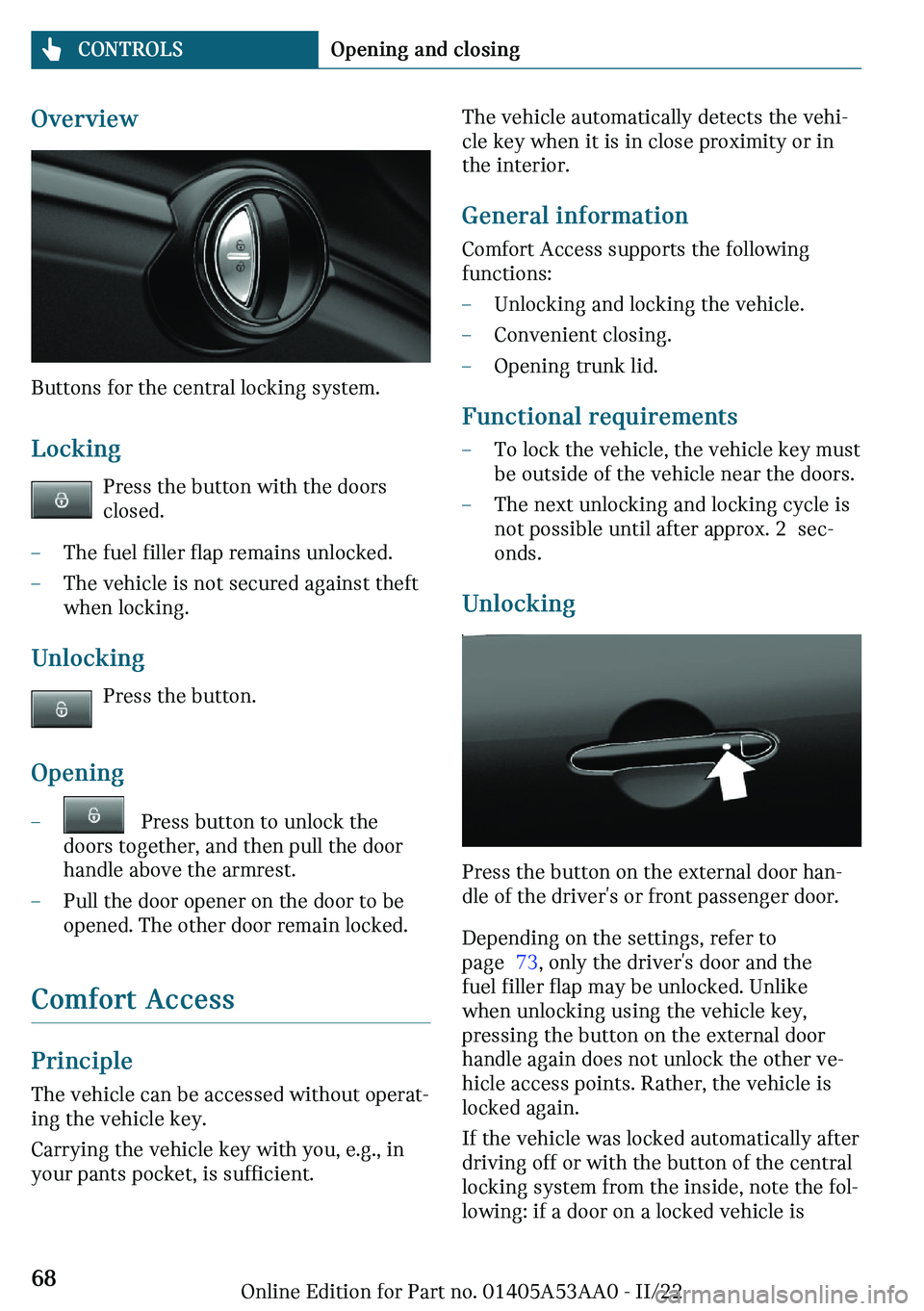 MINI COOPER CONVERTIBLE 2023  Owners Manual �O	�