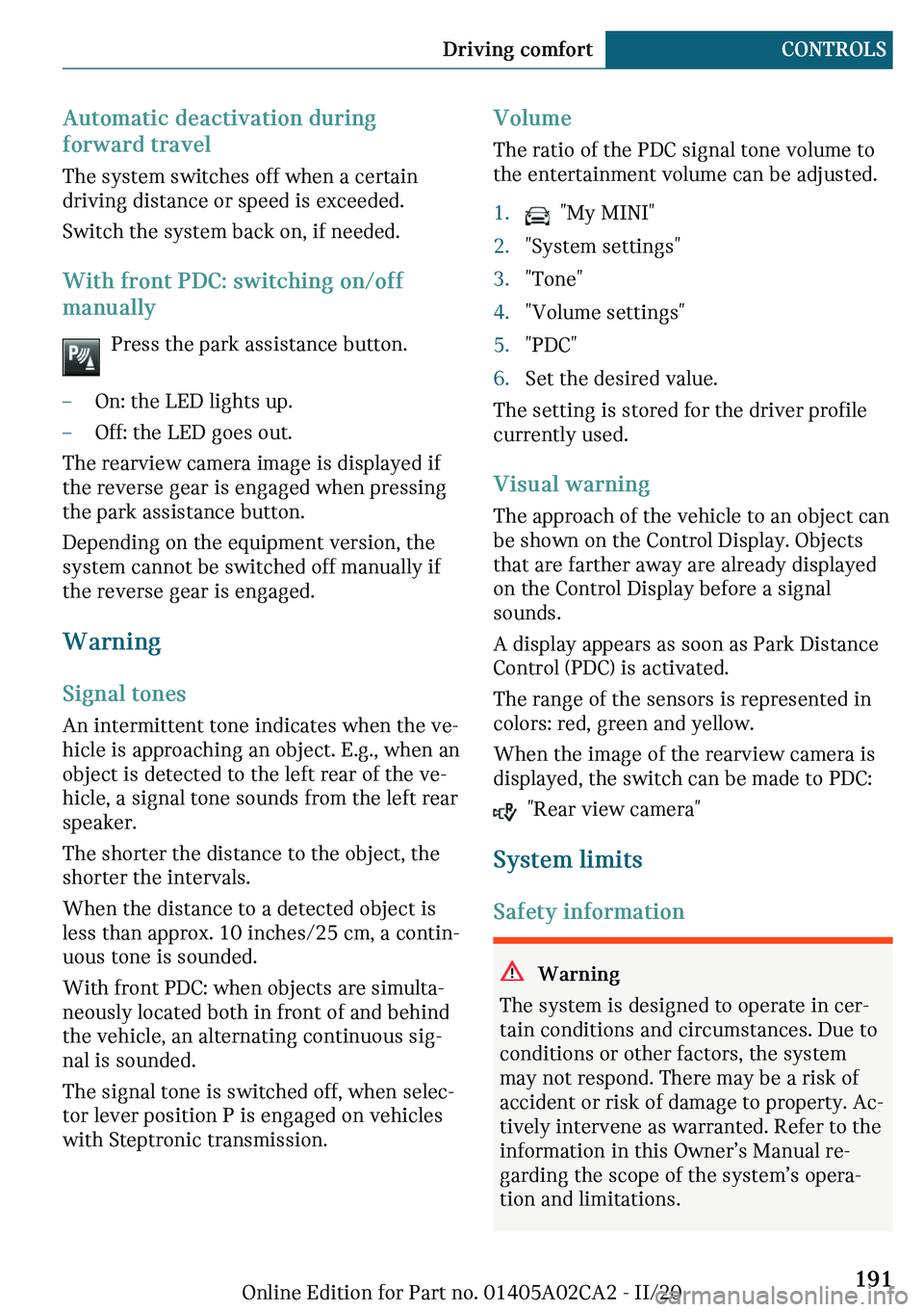 MINI COUNTRYMAN 2021  Owners Manual ��