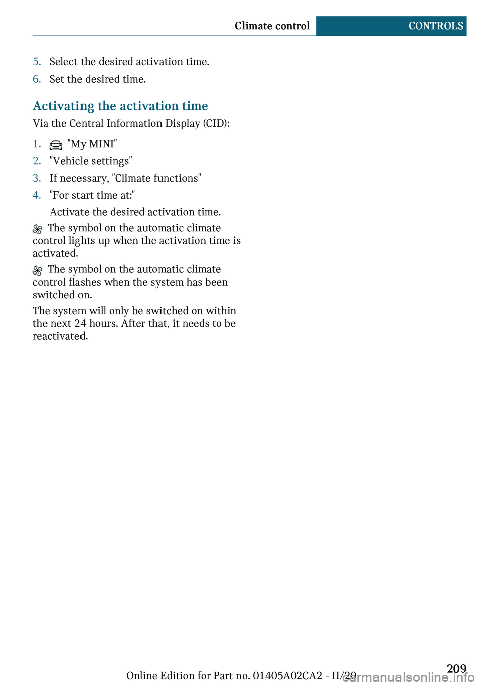 MINI COUNTRYMAN 2021  Owners Manual c�d�