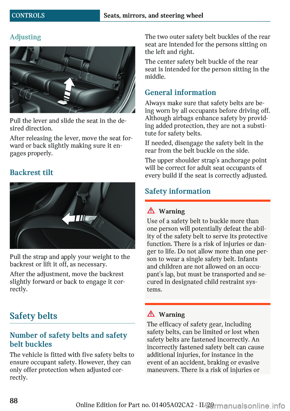 MINI COUNTRYMAN 2021  Owners Manual ��