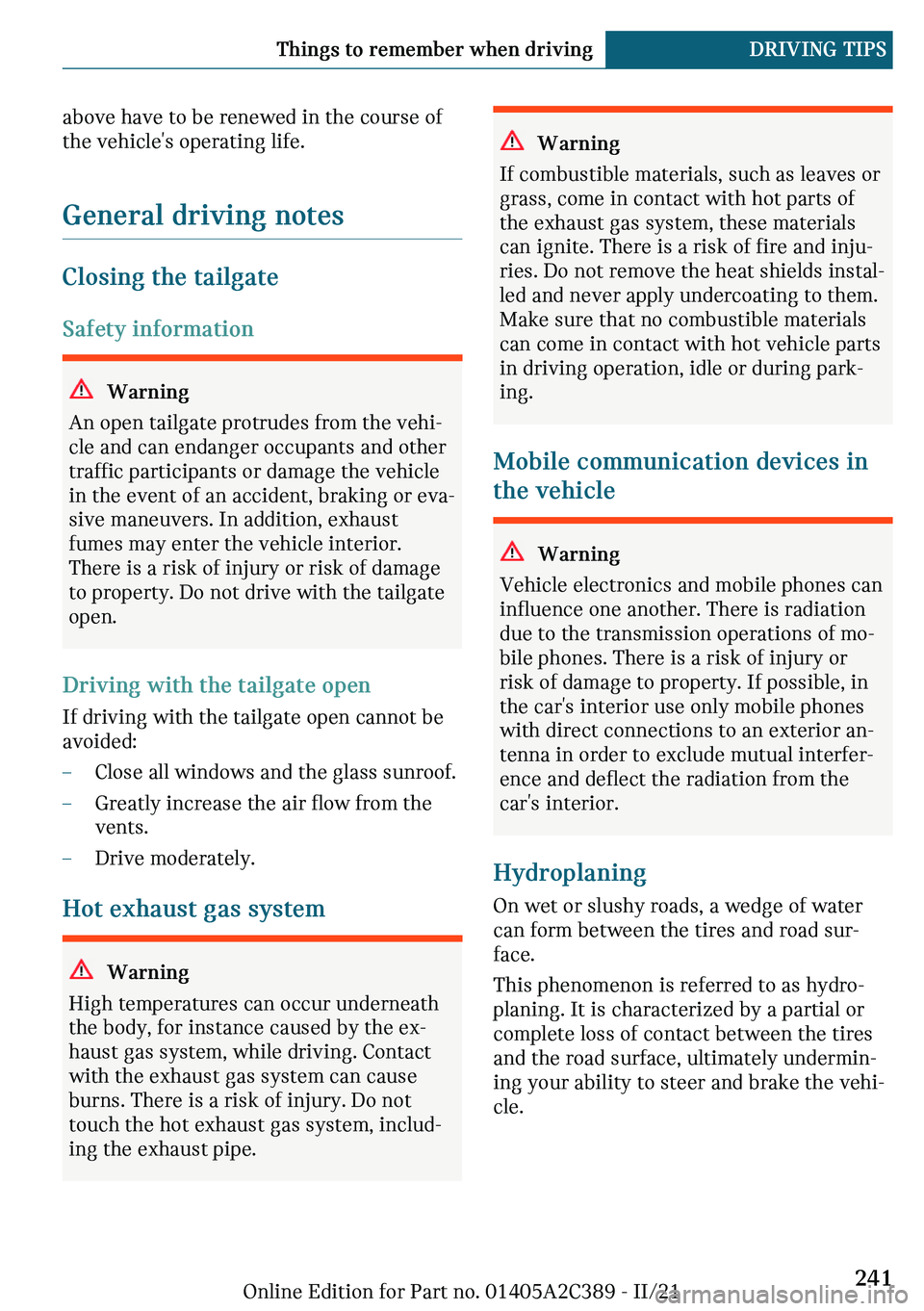 MINI COUNTRYMAN 2022  Owners Manual �