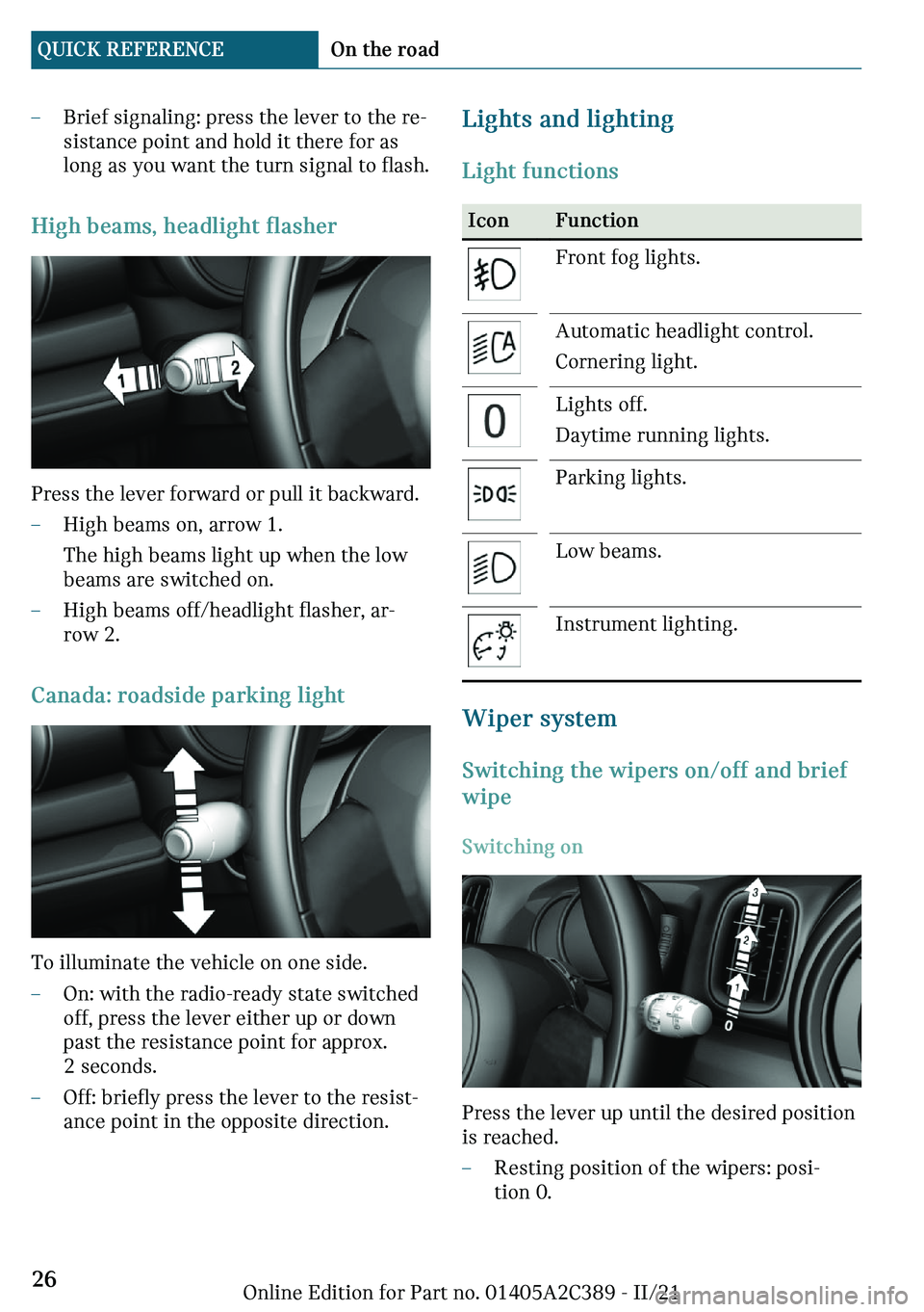 MINI COUNTRYMAN 2022  Owners Manual 