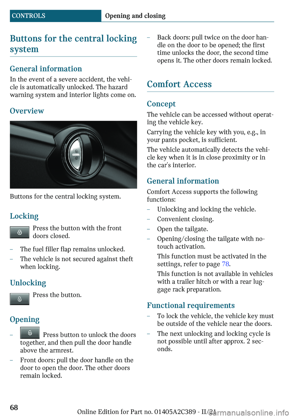 MINI COUNTRYMAN 2022  Owners Manual �B�